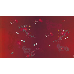 TISSUS VELOURS CARPES ROUGES