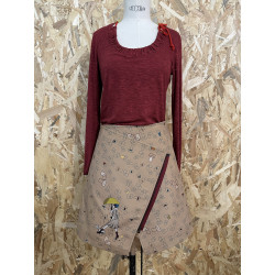 KIT PRET A COUDRE tee-shirt IRIS rouge