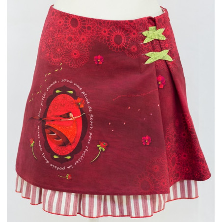 KIT PRÊT À COUDRE JUPE LISE ROUGE