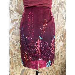TISSUS VELOURS PURPLE FLOWER