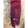 TISSUS VELOURS PURPLE FLOWER