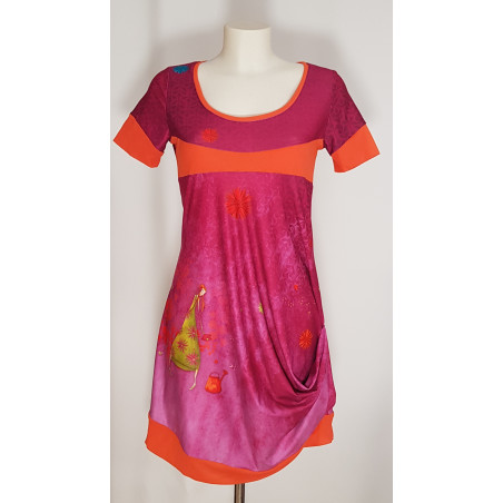 KIT PRÊT À COUDRE ROBE AURORE MAGENTA